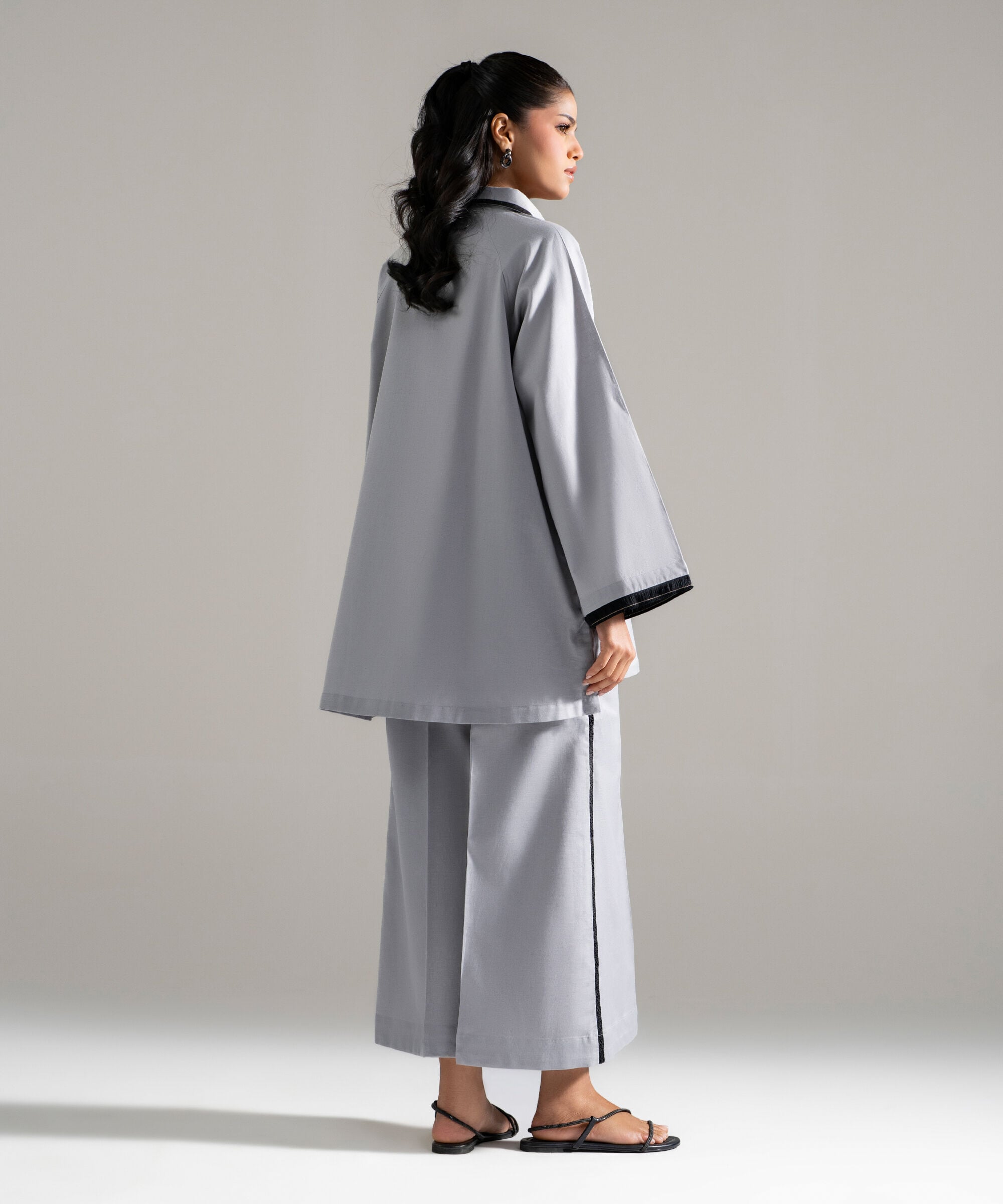2 Piece - Solid Cotton Linen Suit PEW26CAWMV96