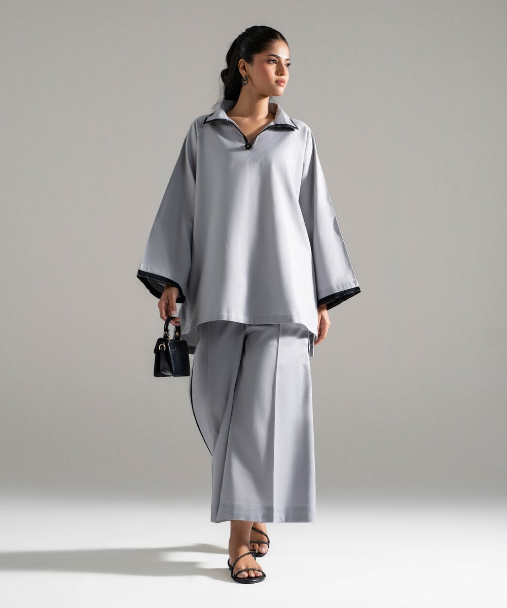 2 Piece - Solid Cotton Linen Suit PEW26CAWMV96