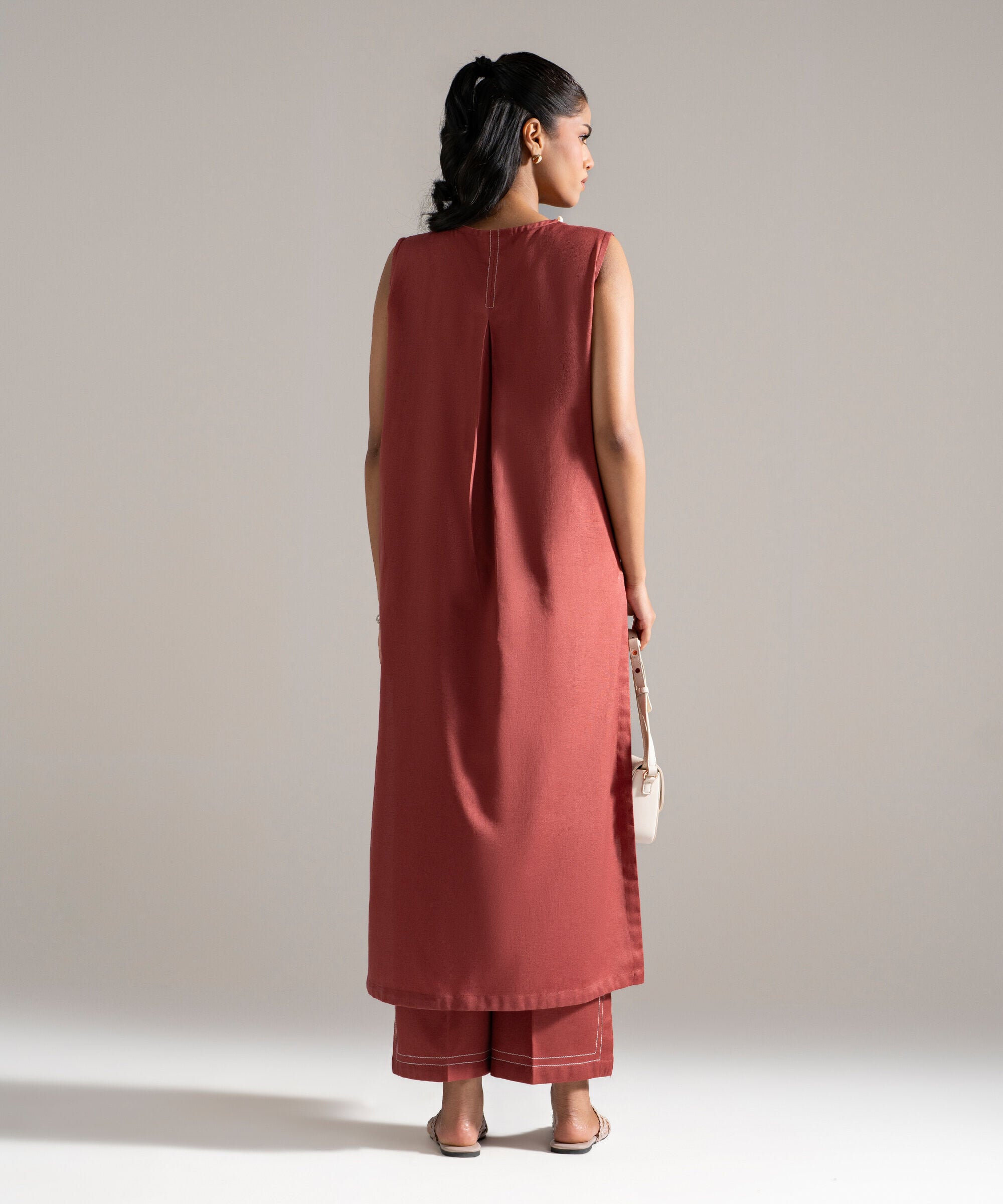 2 Piece - Solid Cotton Linen Suit PEW26CAWMV97