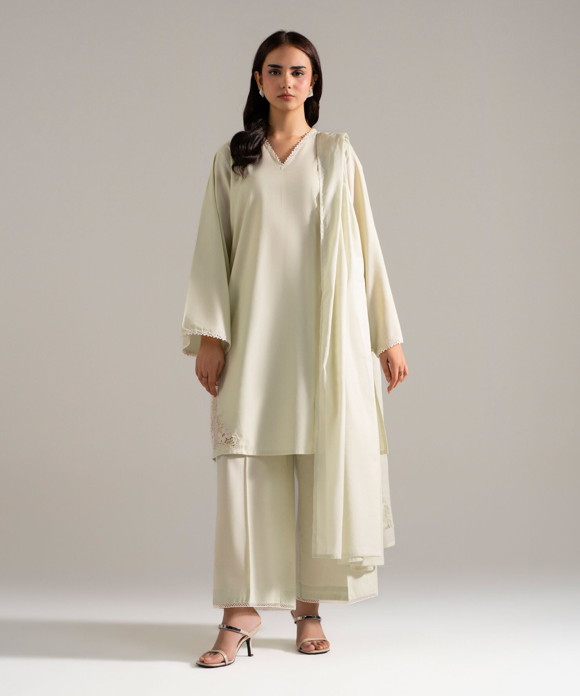 3 Piece - Solid Cambric Suit PEW26CHMV917