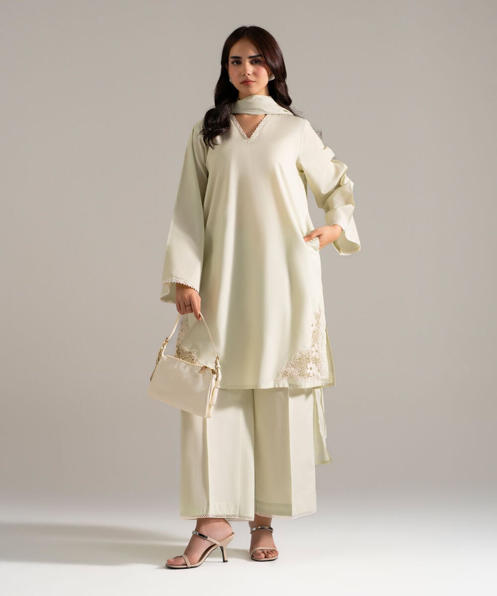 3 Piece - Solid Cambric Suit PEW26CHMV917