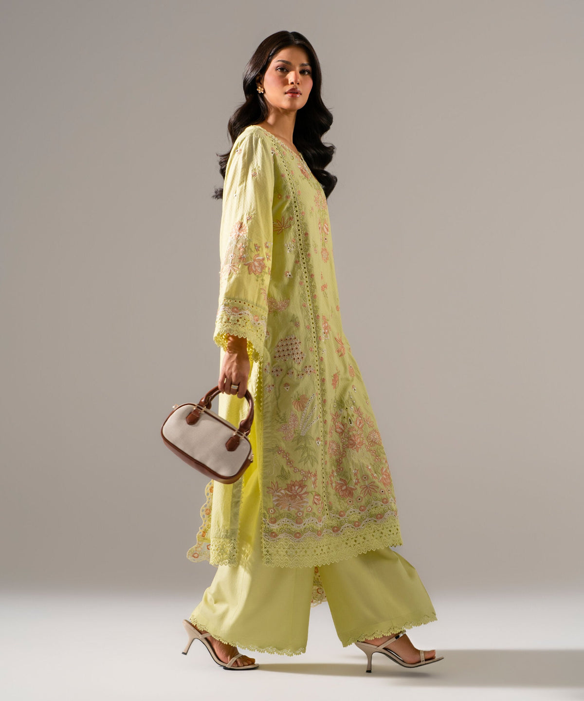 3 Piece - Embroidered Dobby Suit PEW26HMV1013
