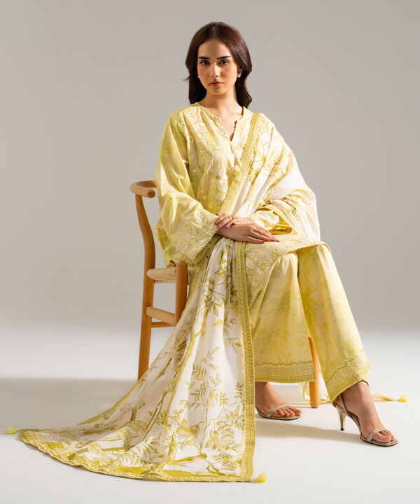 3 Piece - Embroidered Lawn Suit