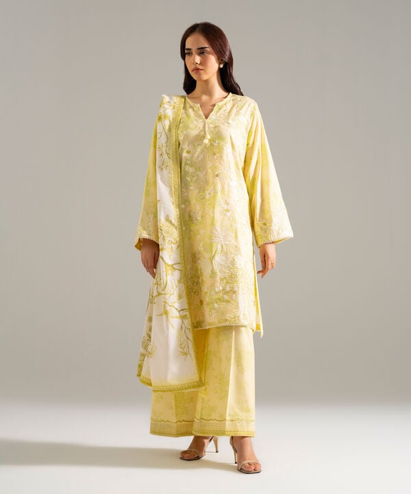 3 Piece - Embroidered Lawn Suit