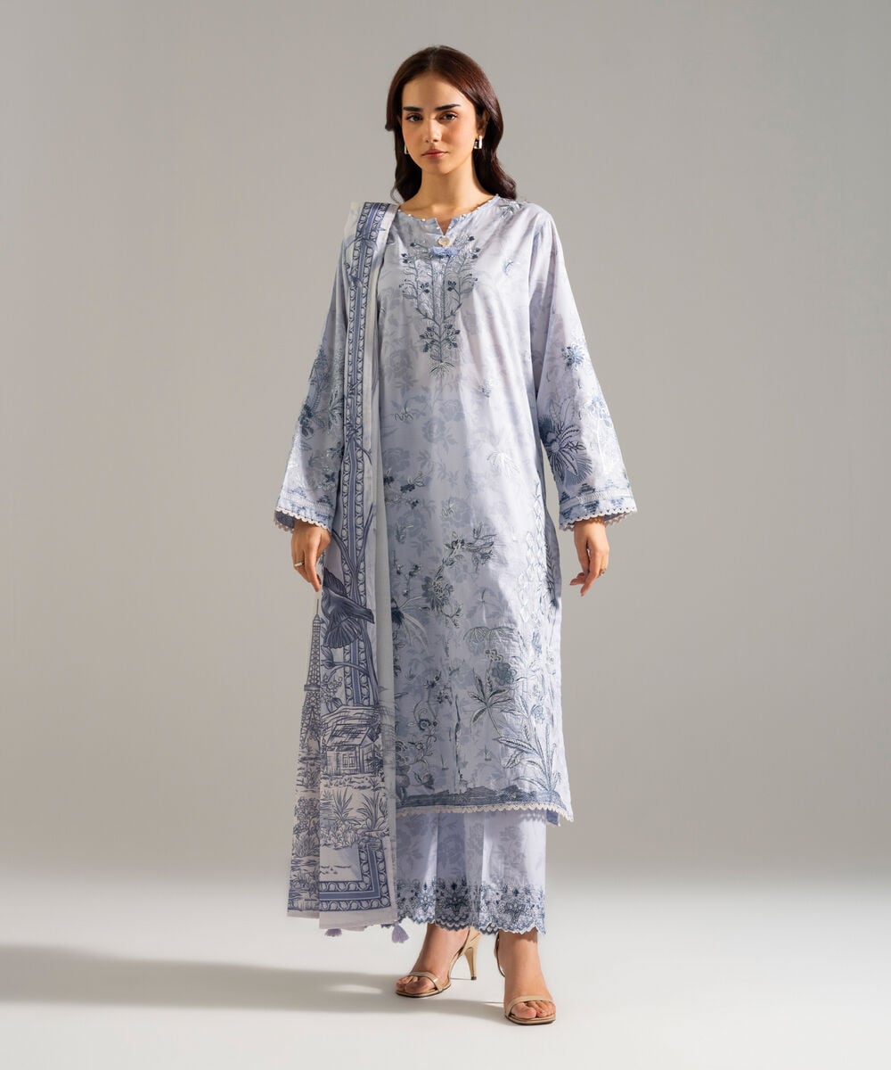 3 Piece - Embroidered Lawn Suit PEW26SCSTV94