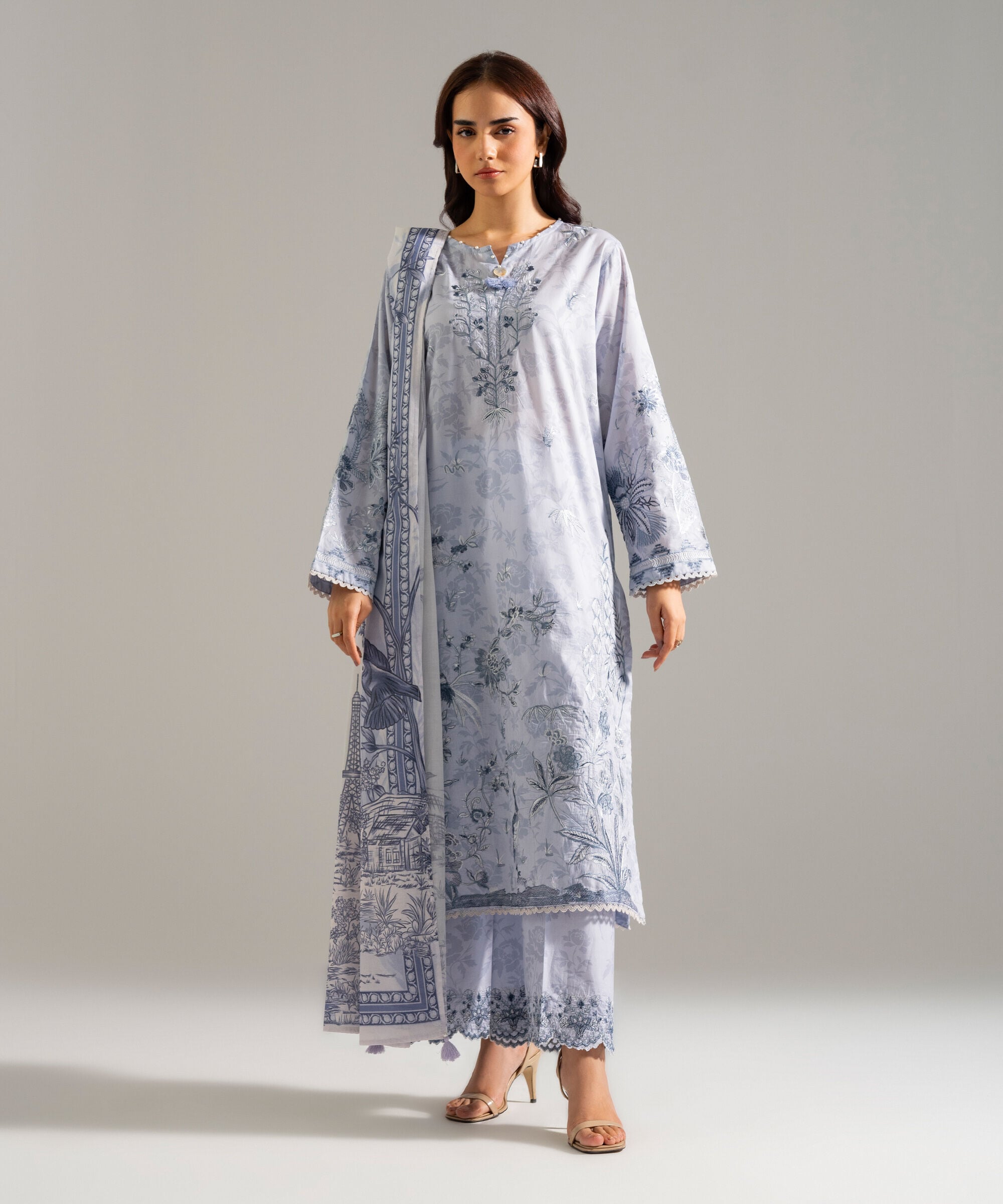 3 Piece - Embroidered Lawn Suit PEW26SCSTV94
