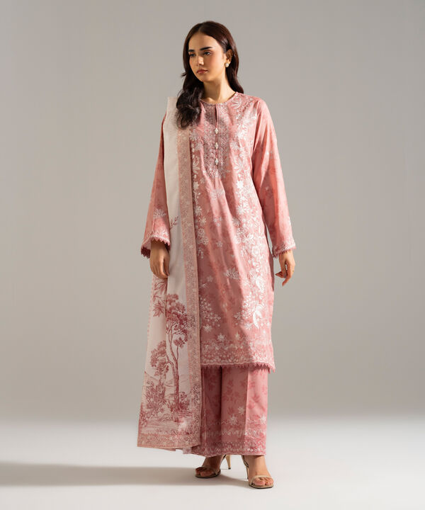 3 Piece - Embroidered Lawn Suit