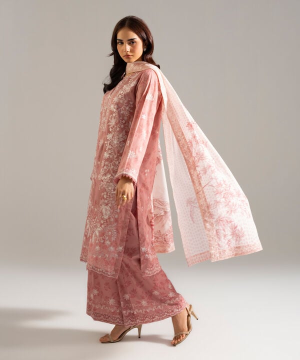 3 Piece - Embroidered Lawn Suit
