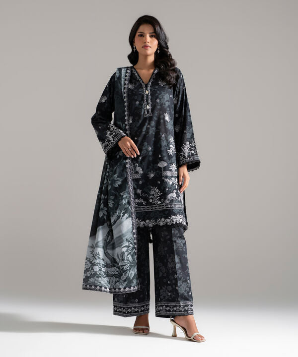 3 Piece - Embroidered Lawn Suit