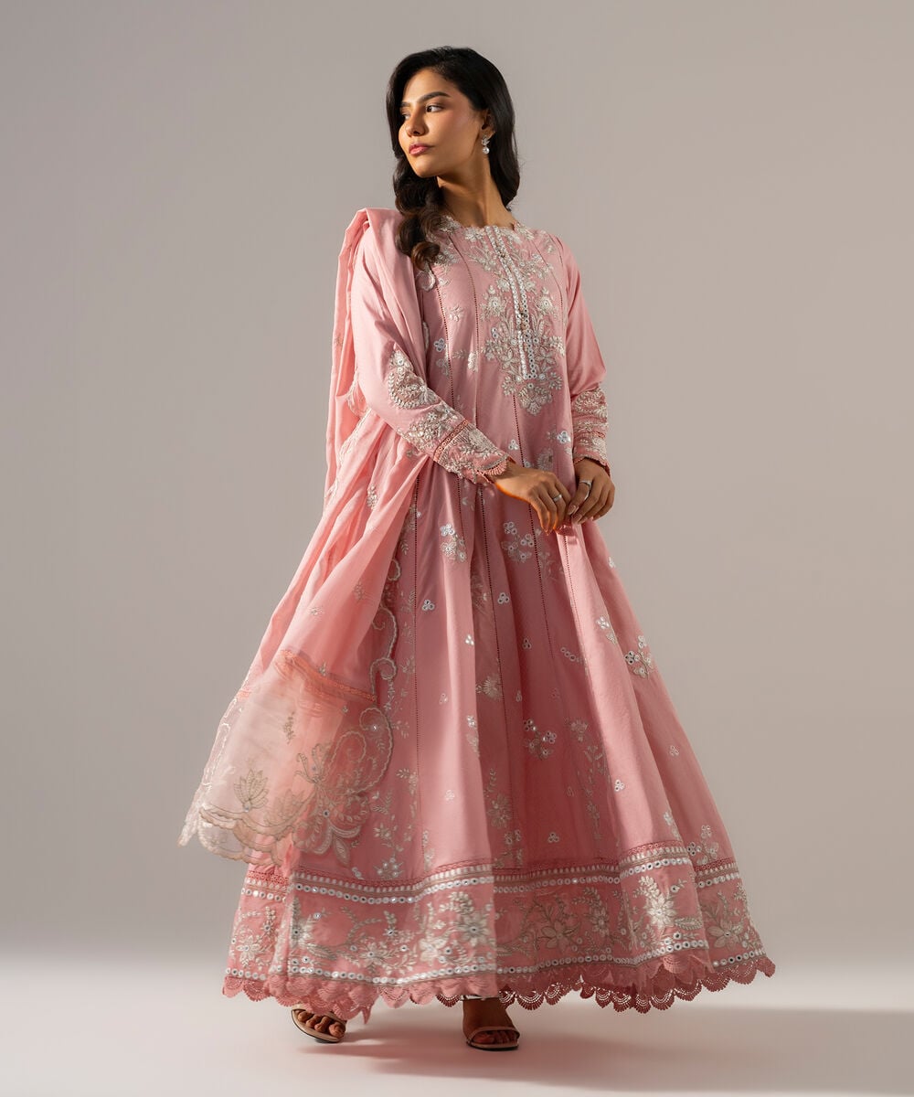 3 Piece - Embroidered Dobby Suit PEW26SHMV109