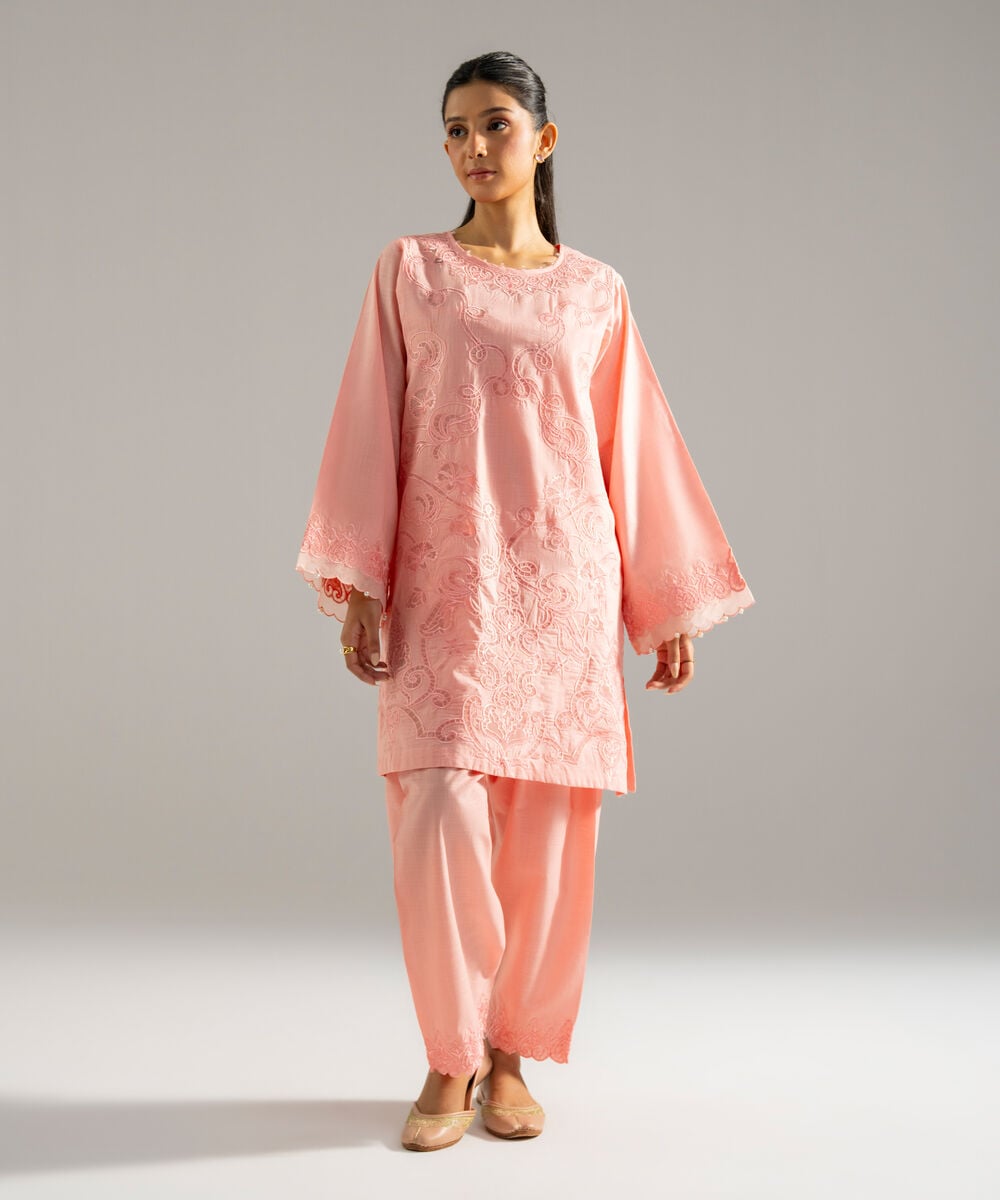 2 Piece - Embroidered Crosshatch Suit PEW26SMV1022
