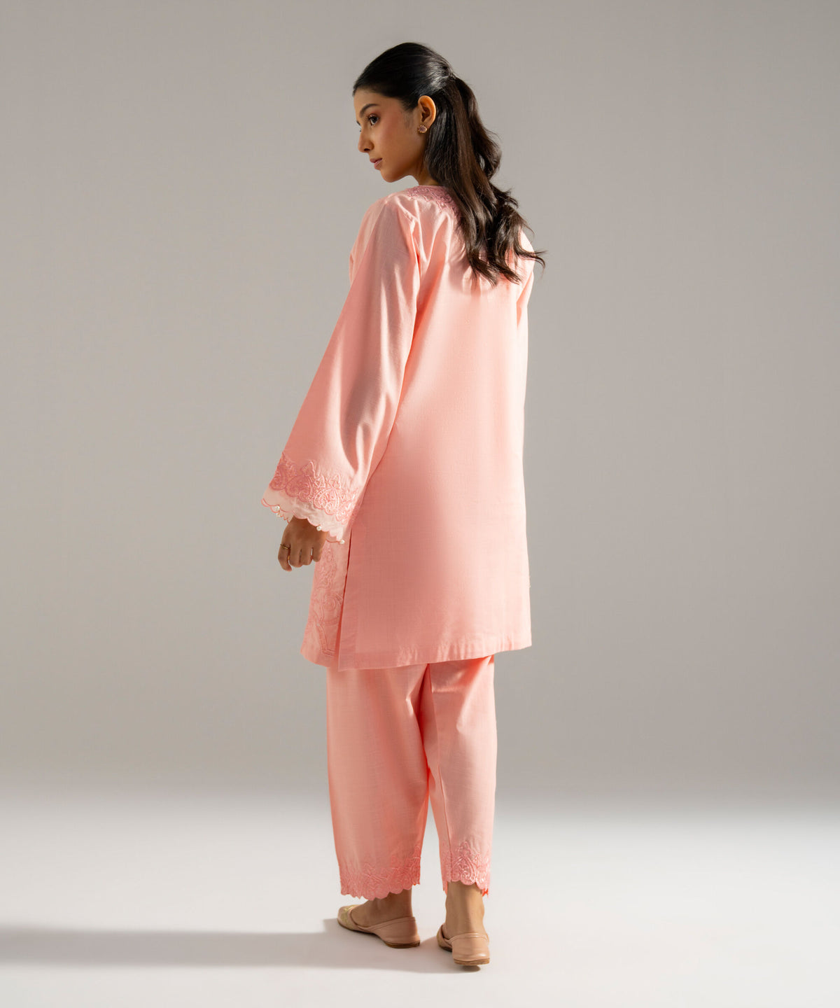 2 Piece - Embroidered Crosshatch Suit PEW26SMV1022