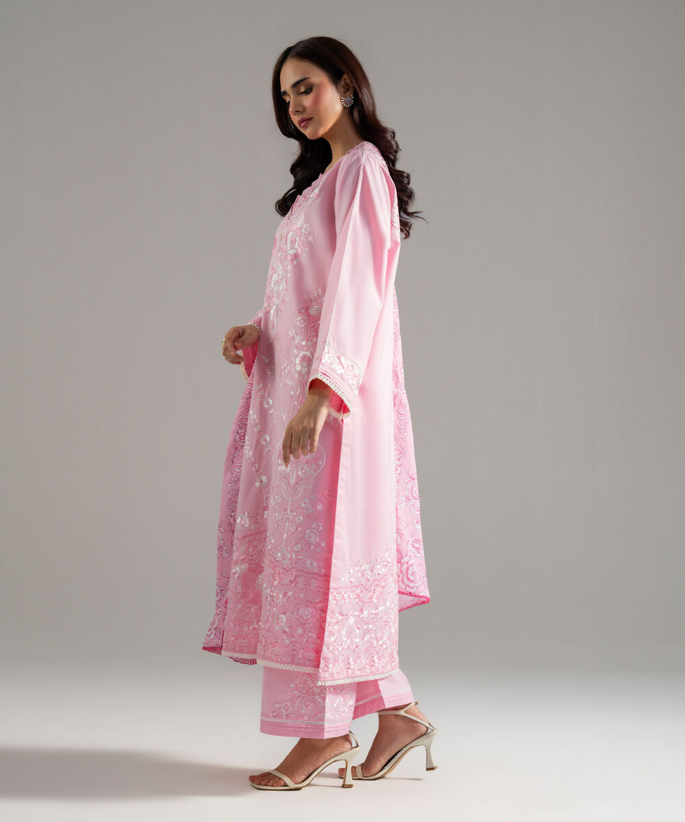 3 Piece - Embroidered Cambric Suit PEW26STV1011