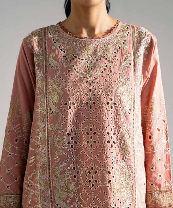 3 Piece - Embroidered Crosshatch Suit