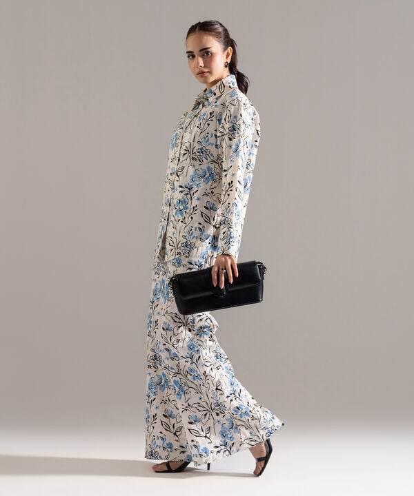 2 Piece - Printed Seersucker Suit