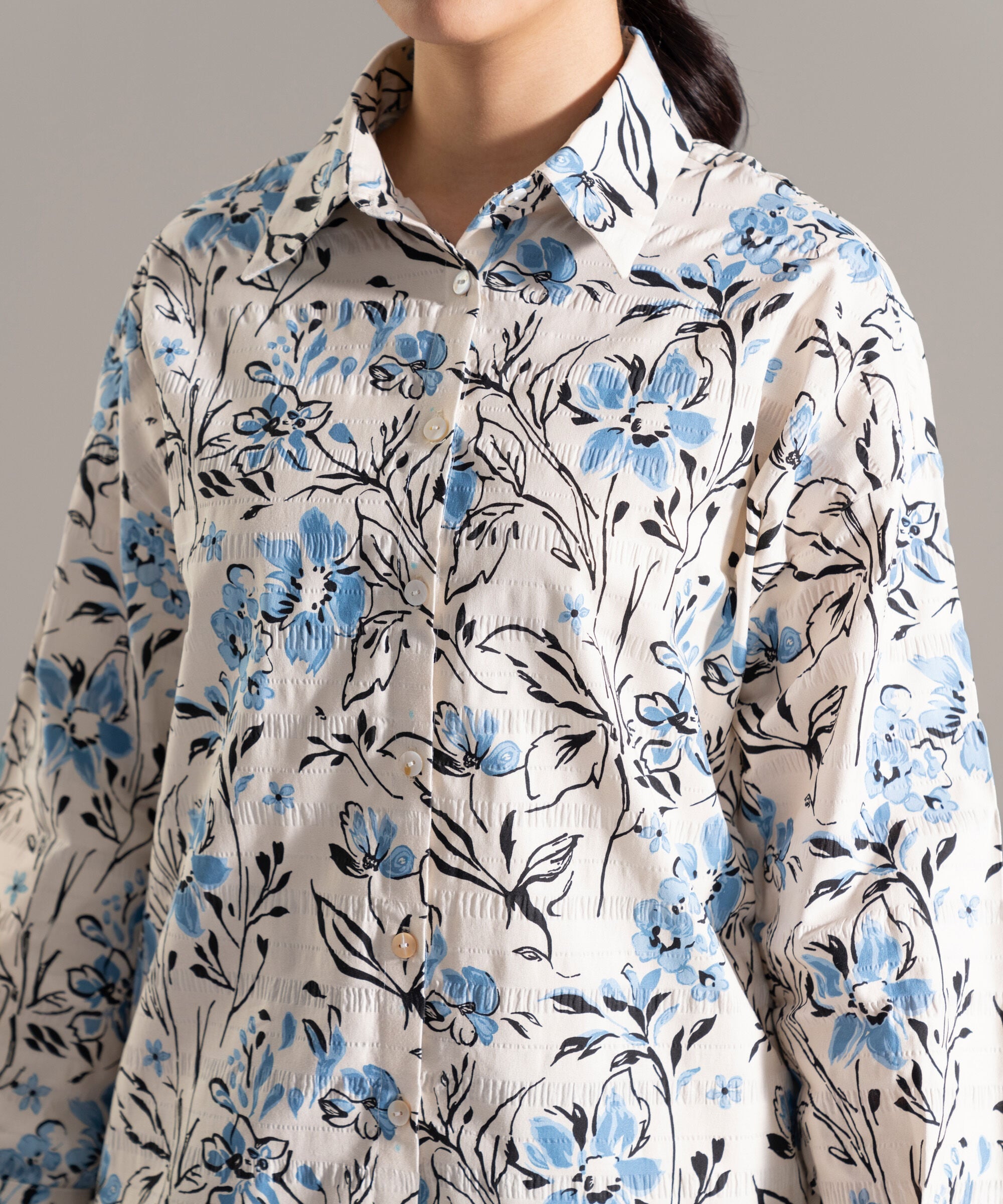2 Piece - Printed Seersucker Suit PEW2CASTV817