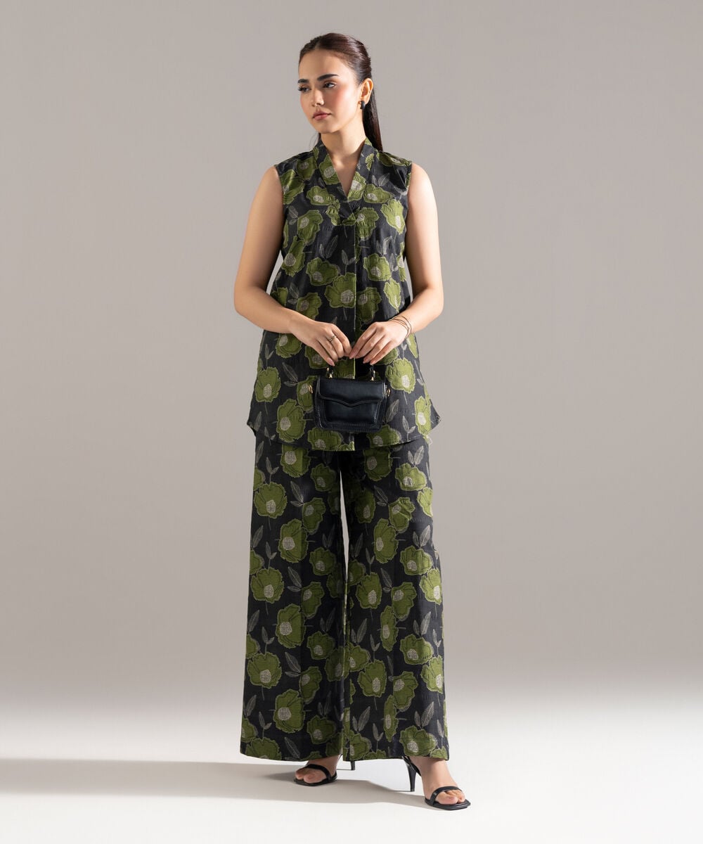 2 Piece - Printed Seersucker Suit PEW2CASTV818