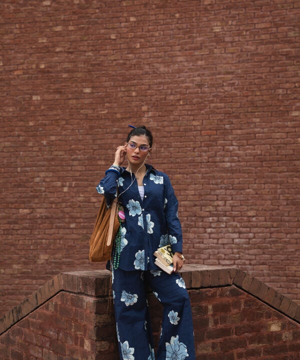 2 Piece - Printed Seersucker Suit