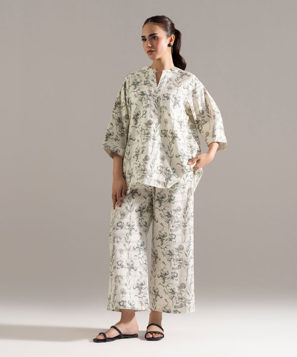 2 Piece - Printed Seersucker Suit PEW2CASTV821