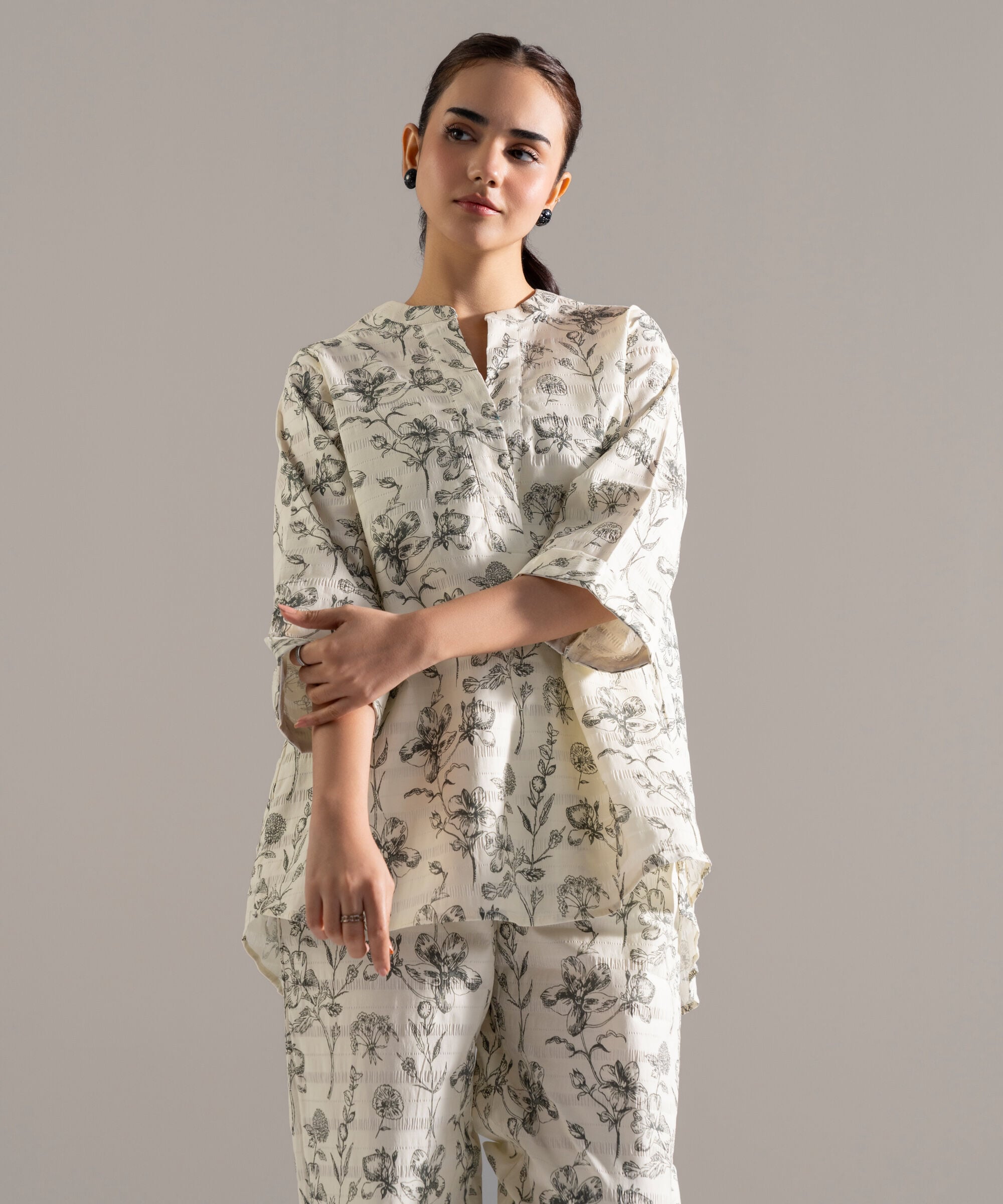 2 Piece - Printed Seersucker Suit PEW2CASTV821