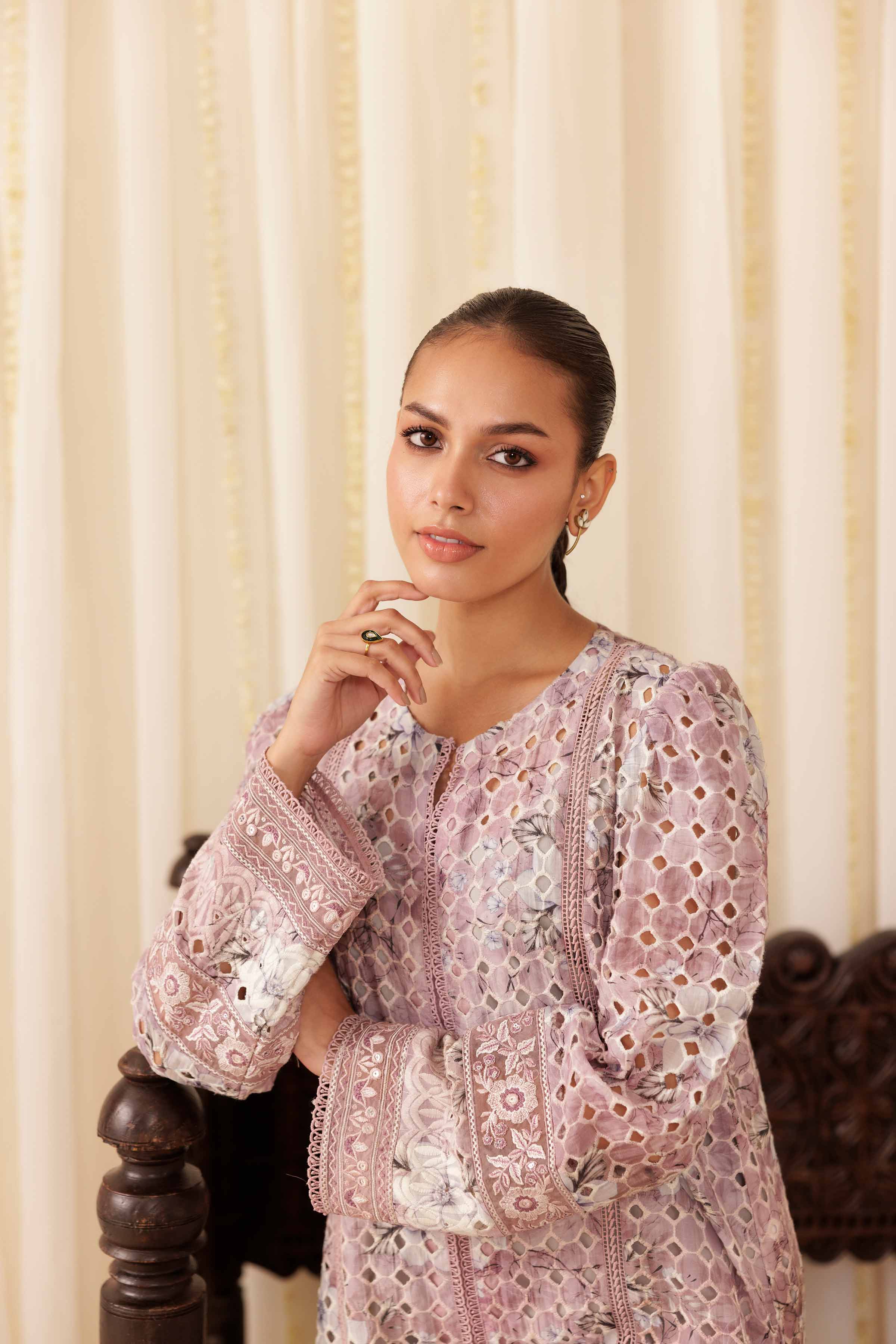 2 Piece - Embroidered Suit - PFE25-32