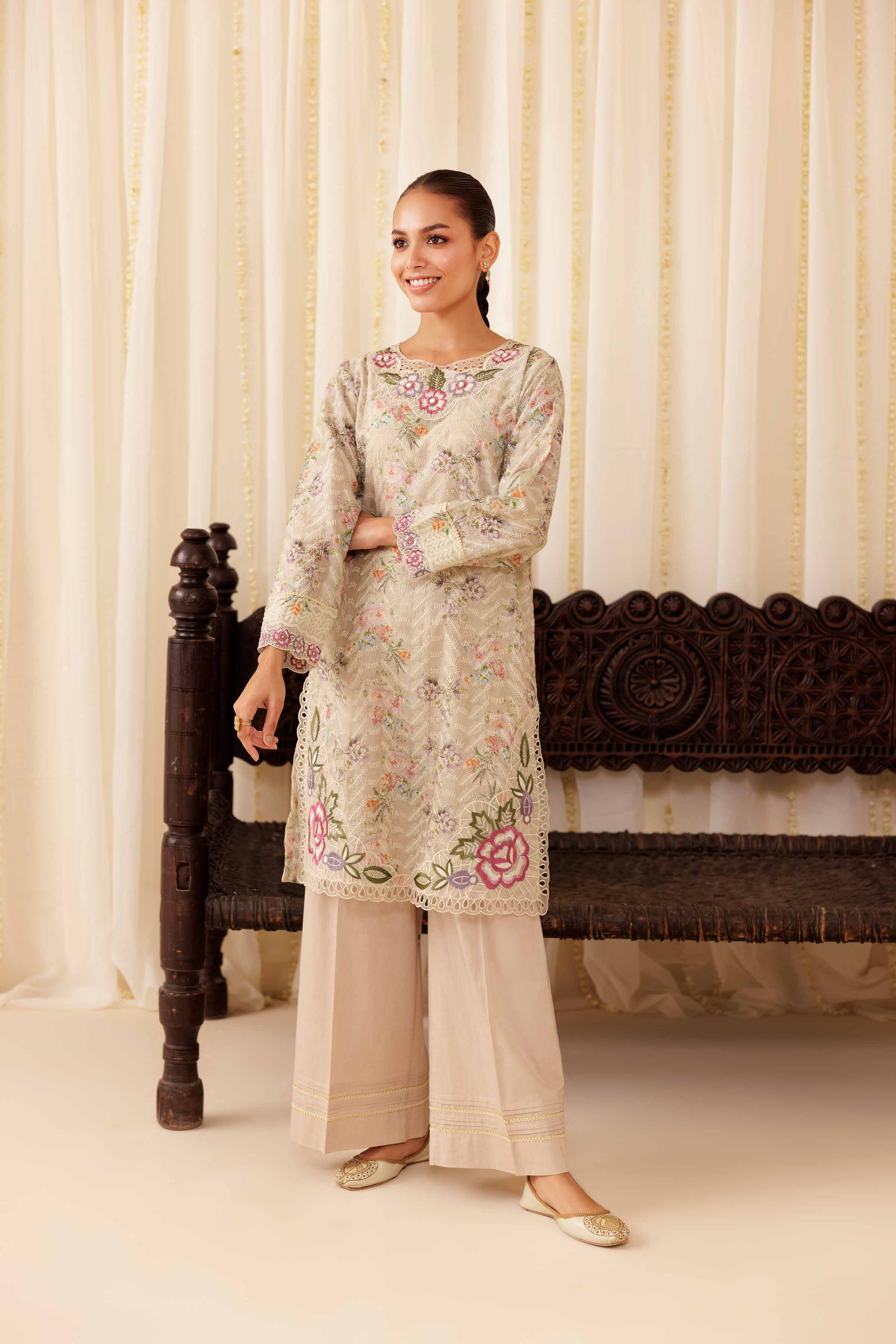2 Piece - Embroidered Suit - PFE25-35