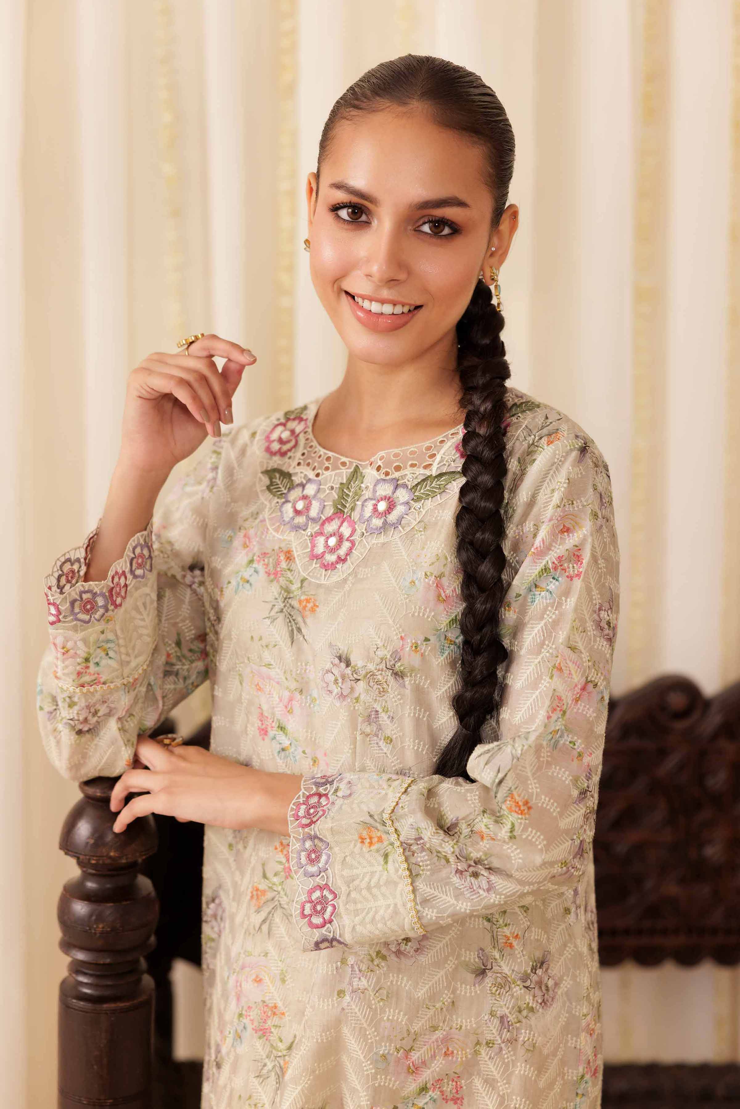 2 Piece - Embroidered Suit - PFE25-35
