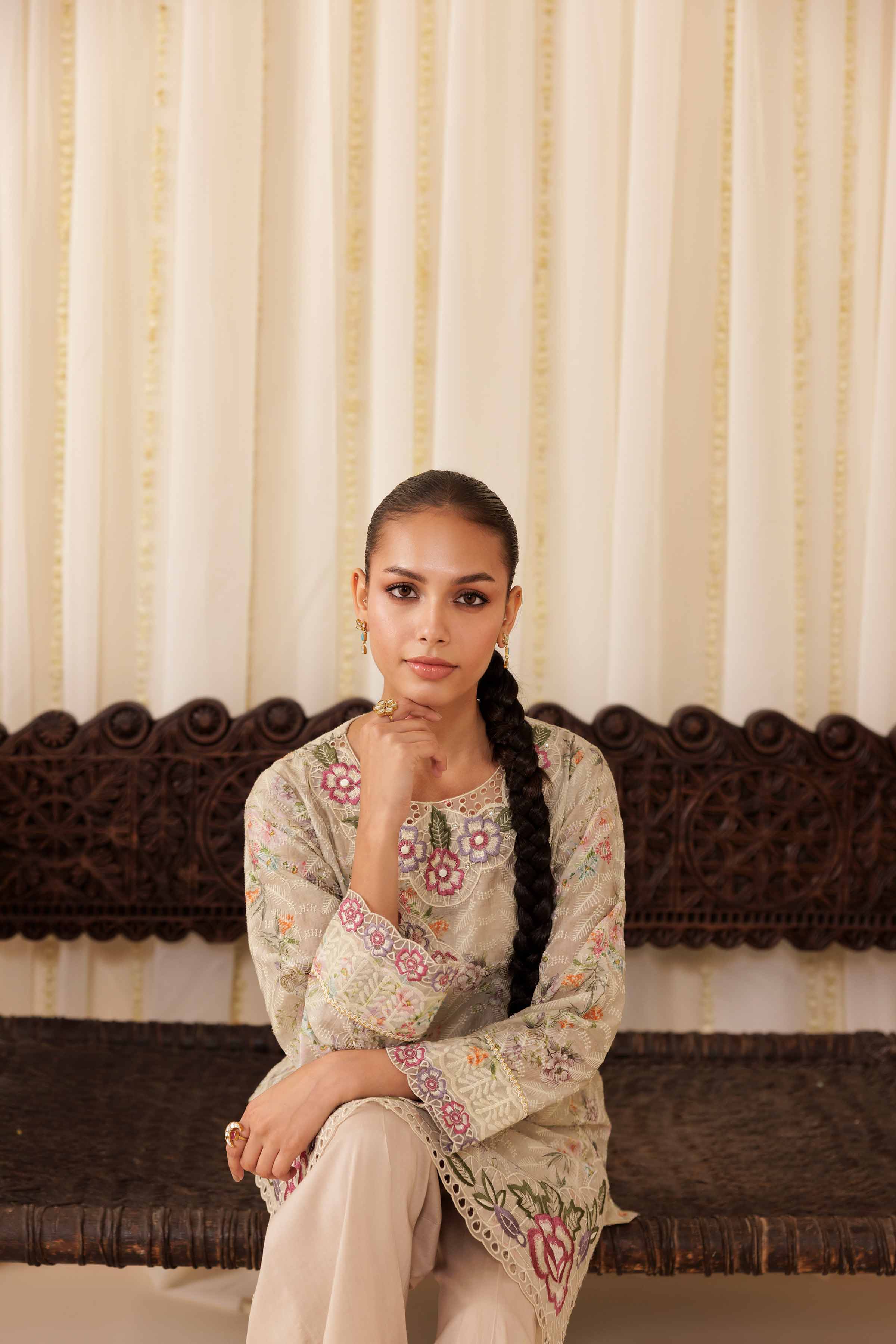 2 Piece - Embroidered Suit - PFE25-35