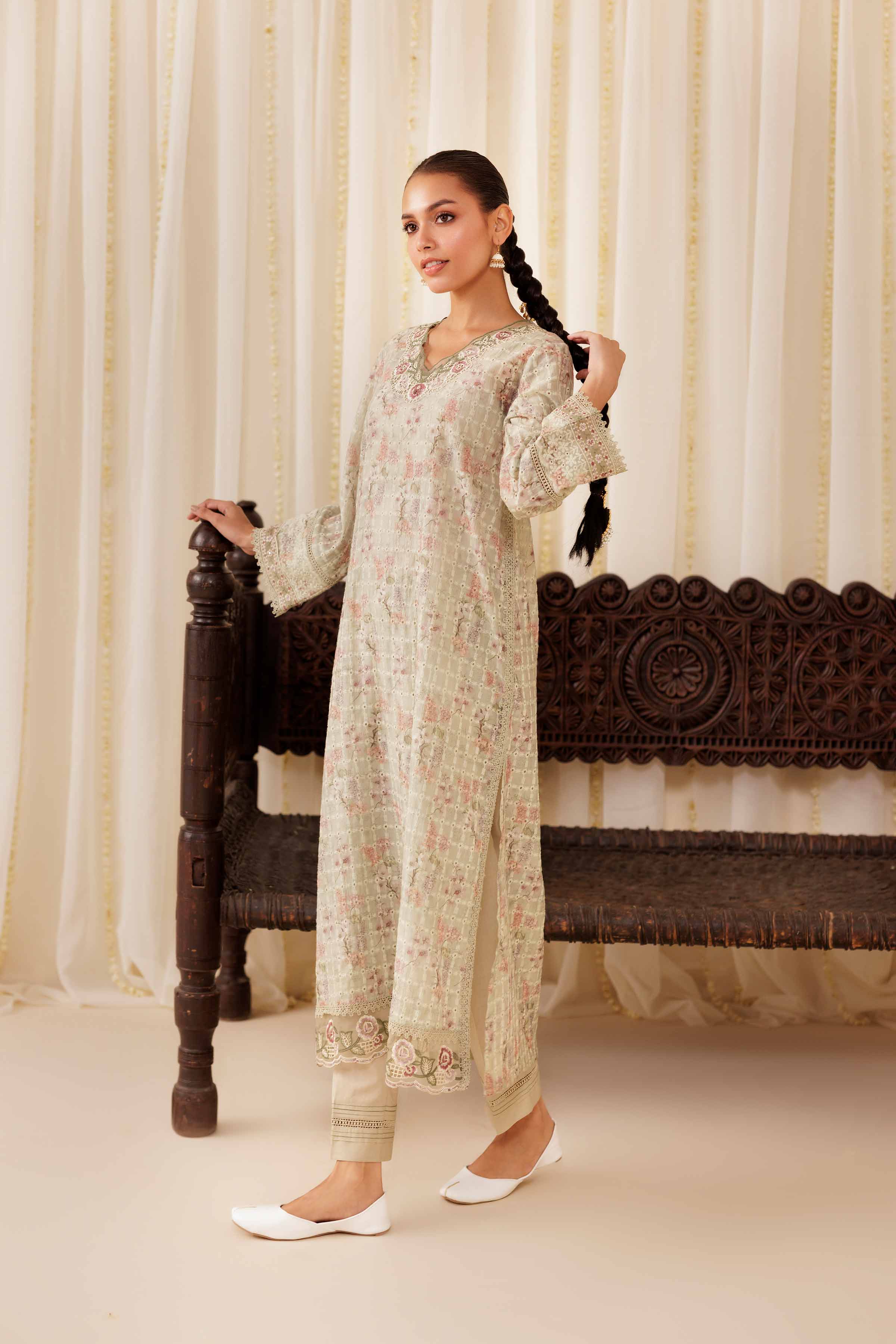 2 Piece - Embroidered Suit - PFE25-38
