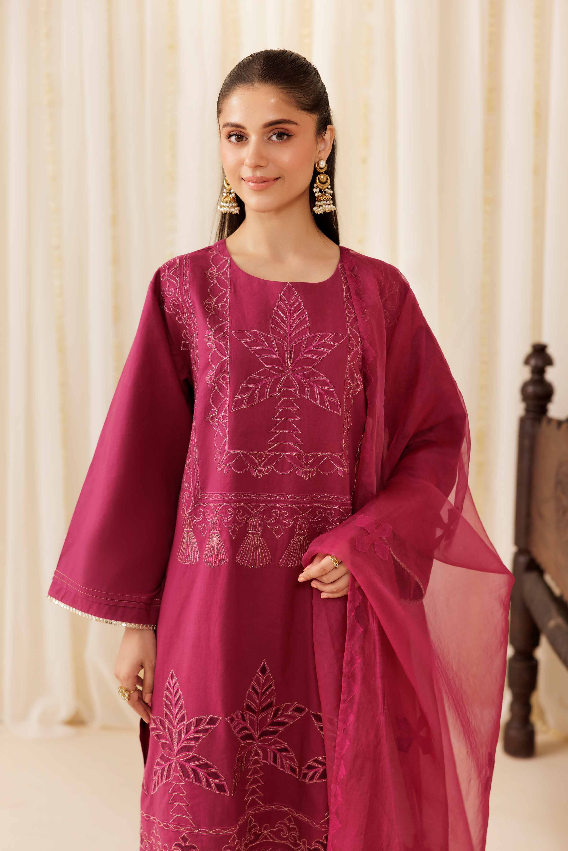 3 Piece - Embroidered Suit - PFE25-41