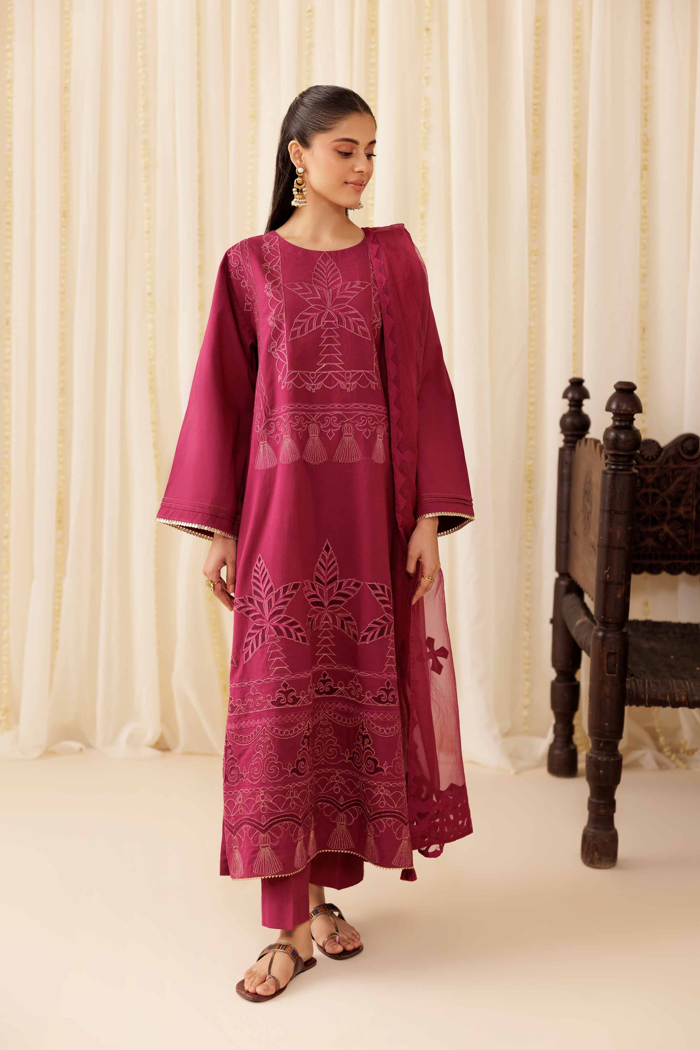 3 Piece - Embroidered Suit - PFE25-41