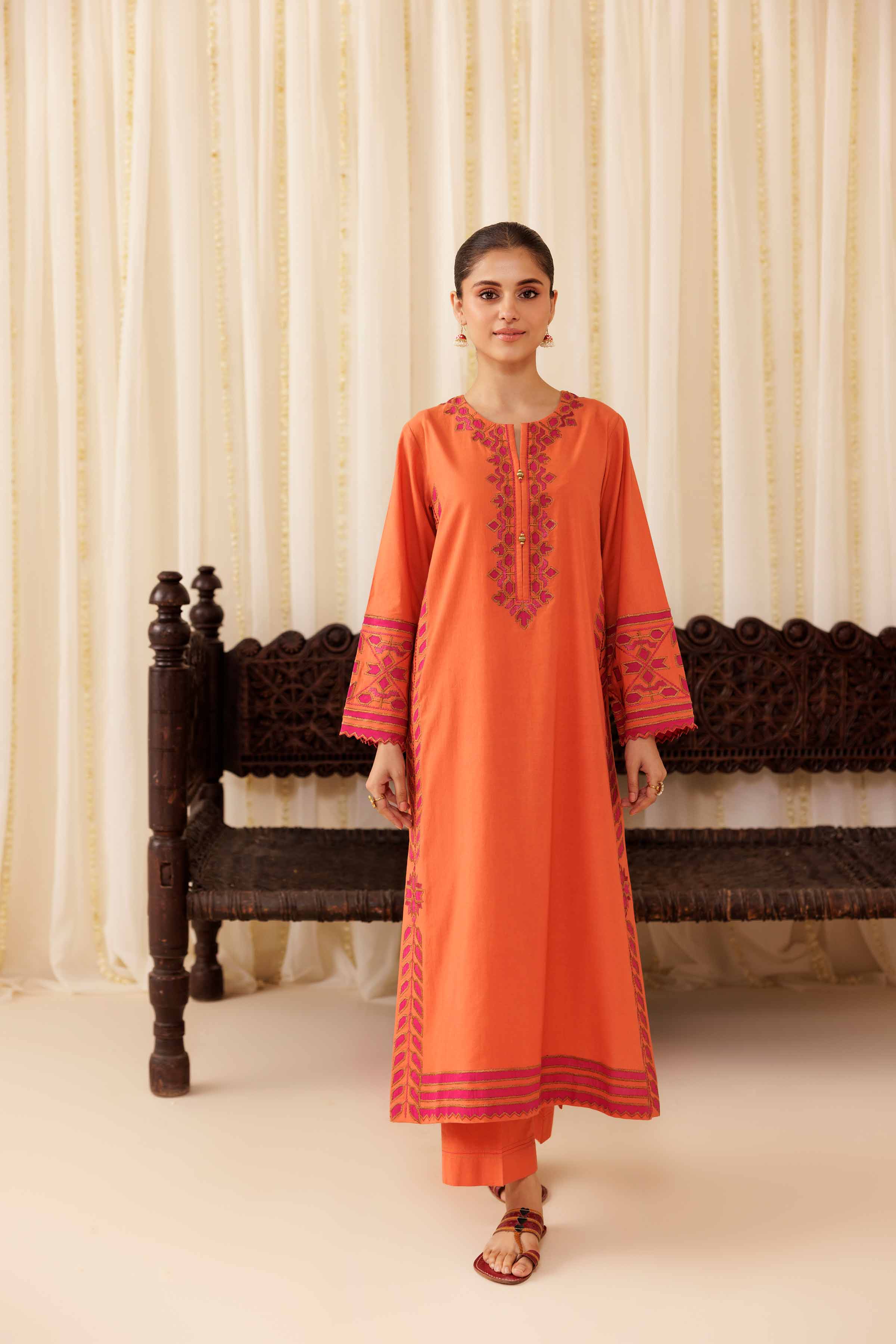 2 Piece - Embroidered Suit - PFE25-43