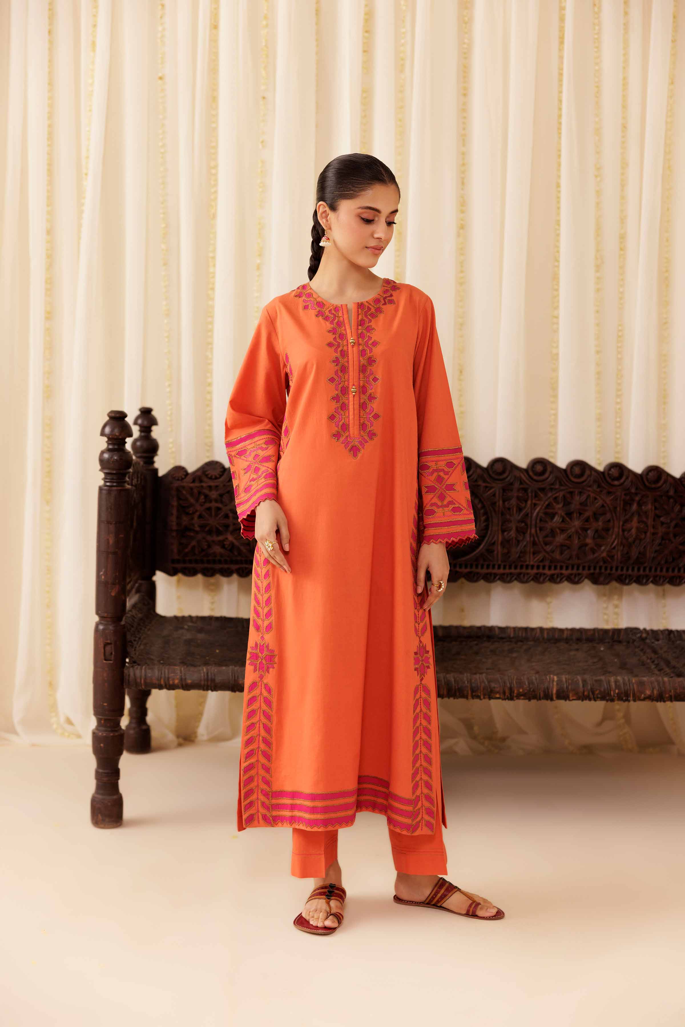 2 Piece - Embroidered Suit - PFE25-43