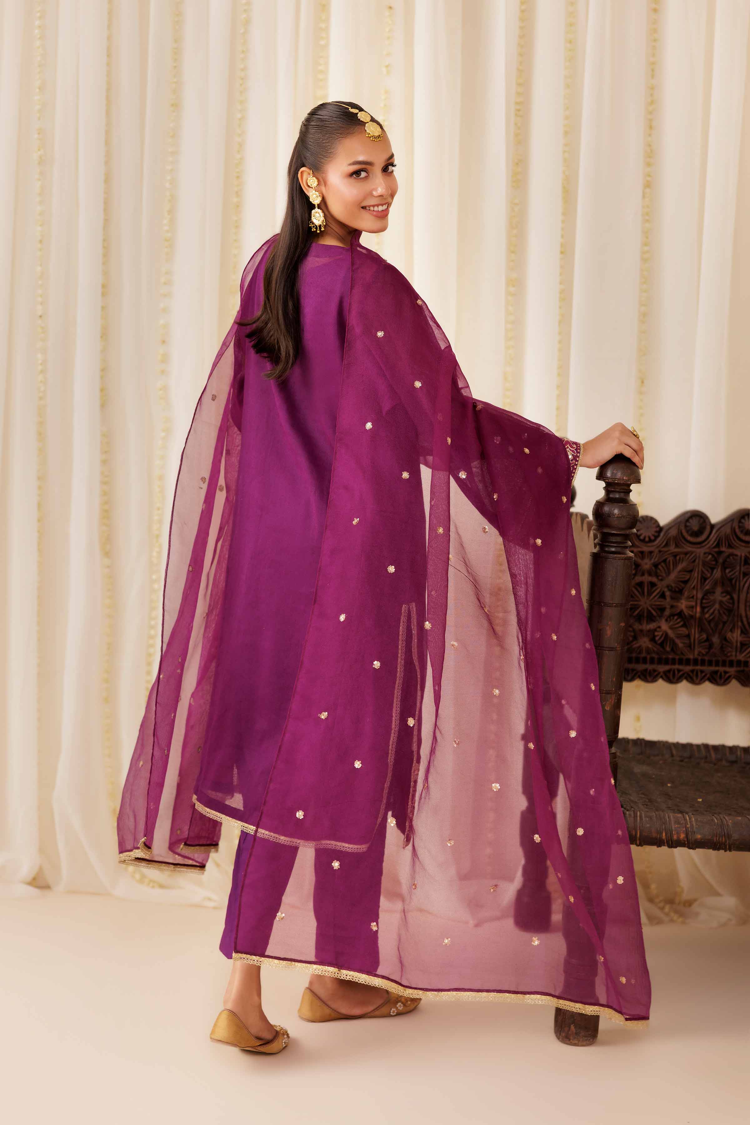 3 Piece - Embroidered Suit - PFE25-54