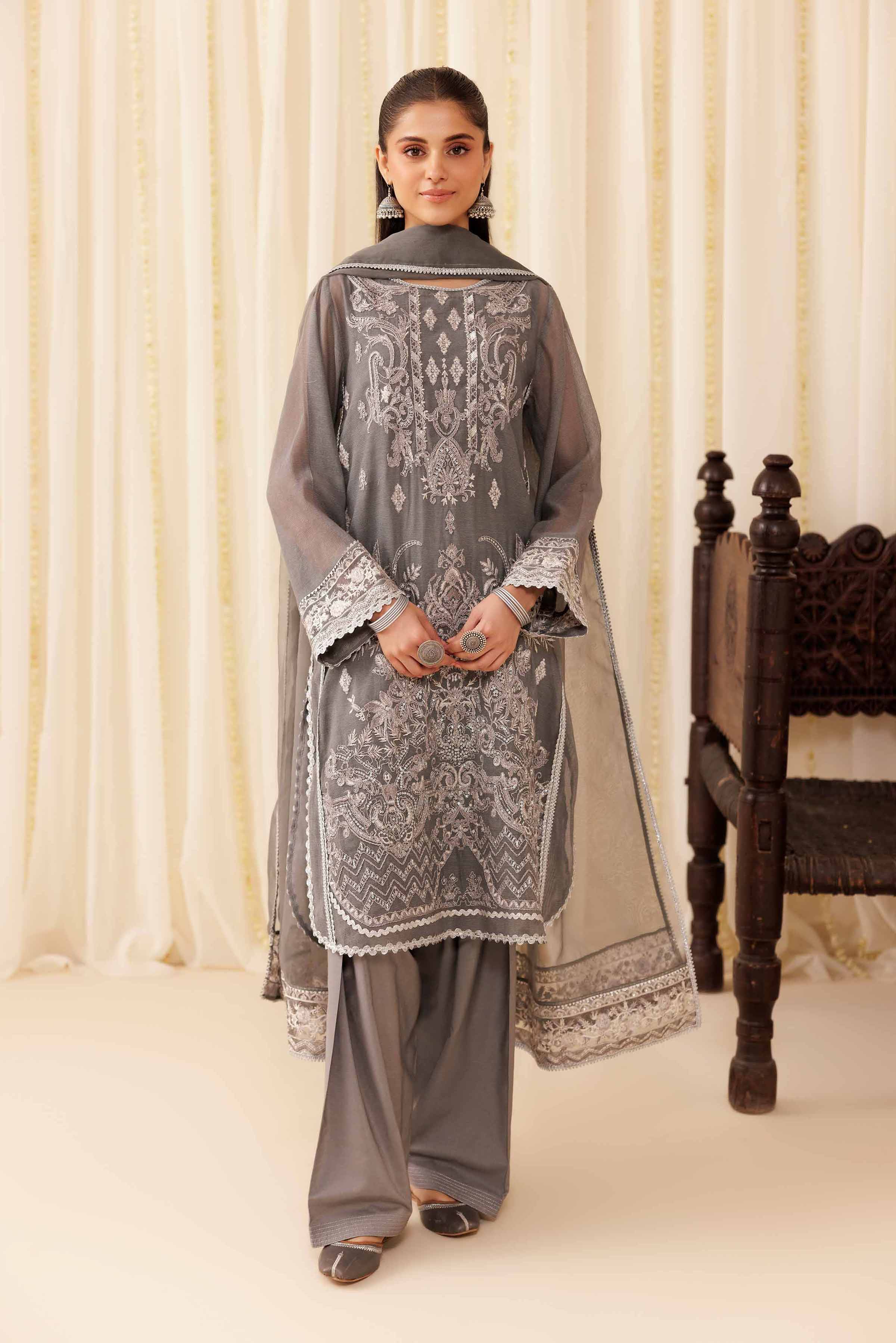 3 Piece - Embroidered Suit - PFE25-56