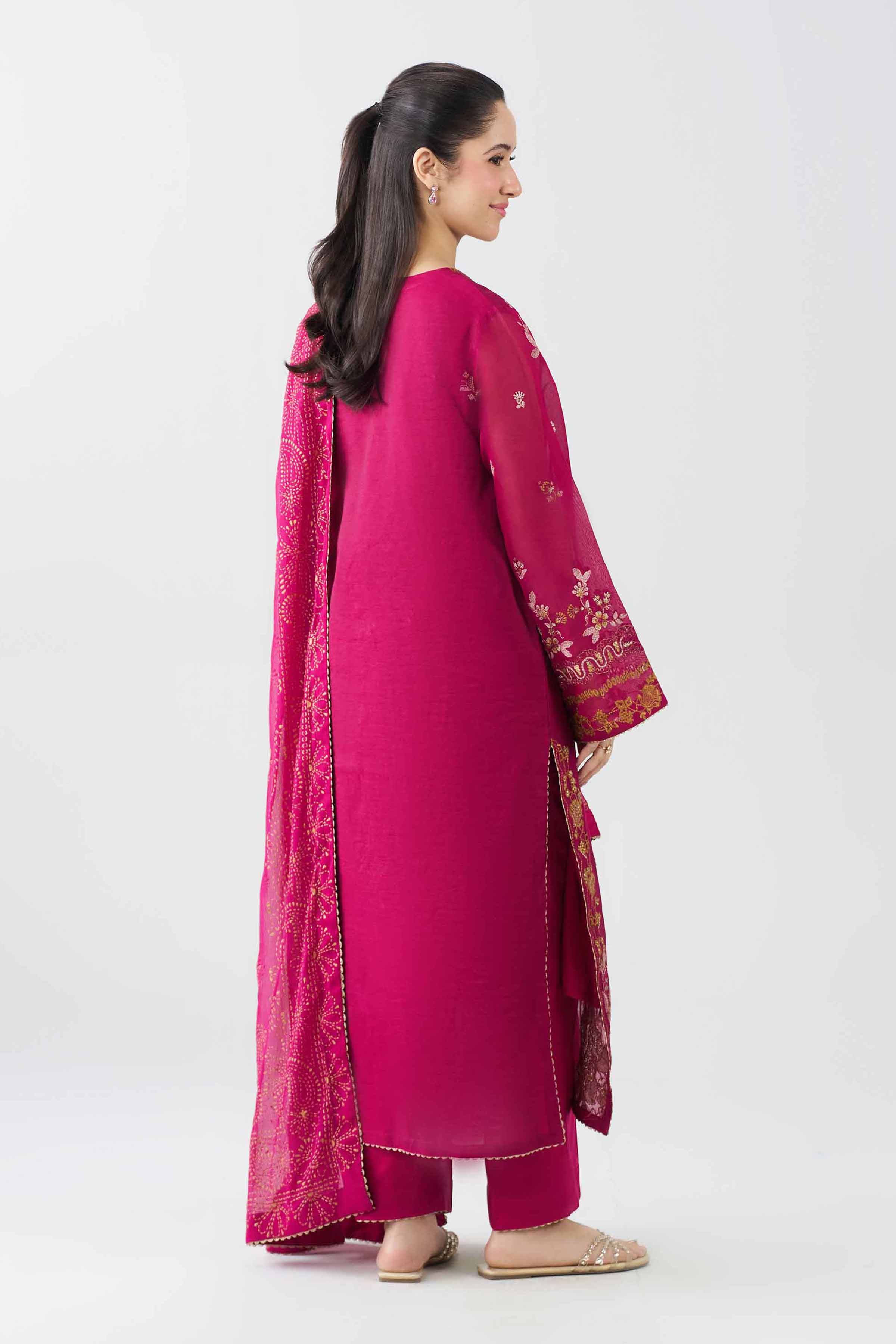 3 Piece - Embroidered Suit - PFE26-34