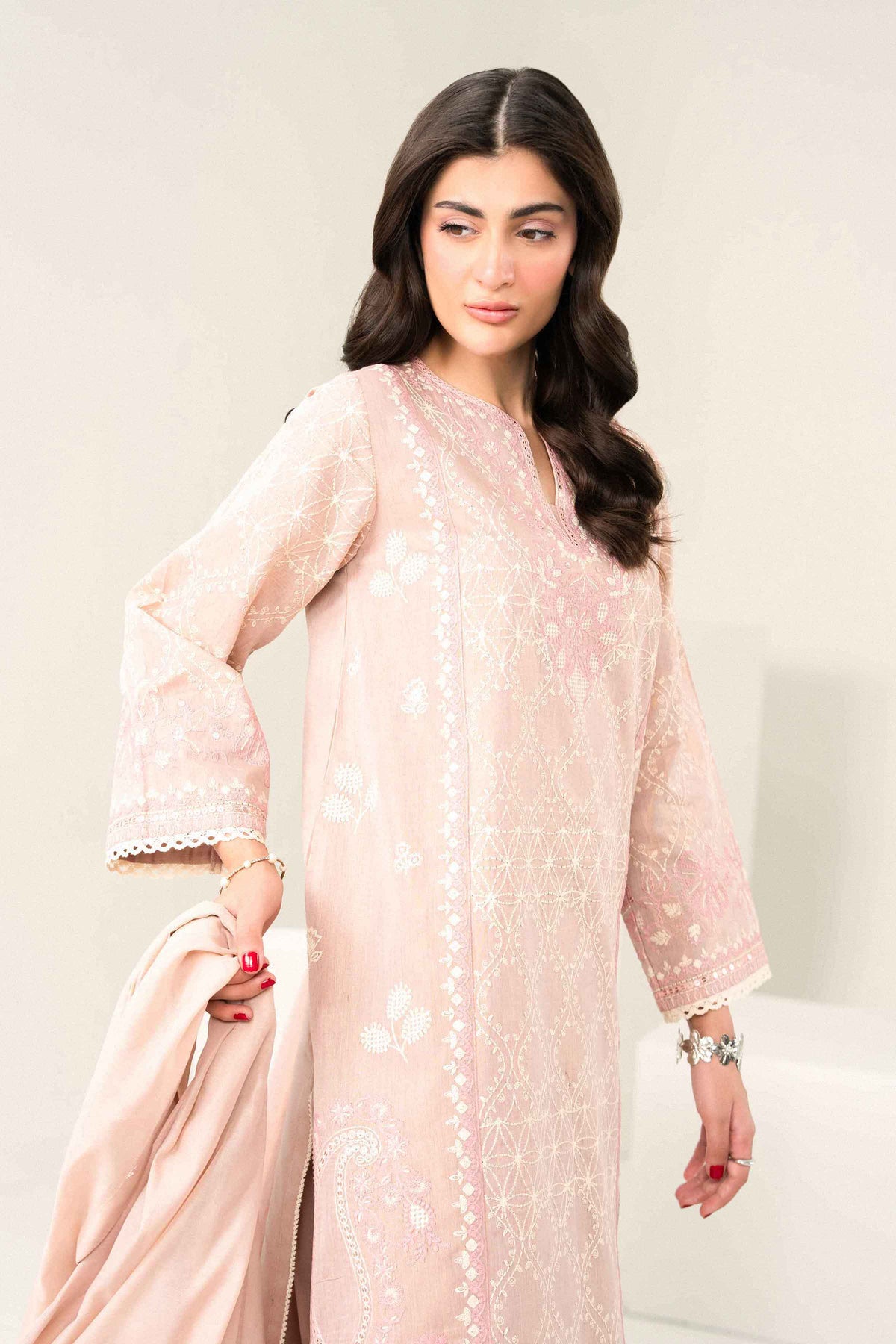 3 Piece - Embroidered Suit - PFE26-41