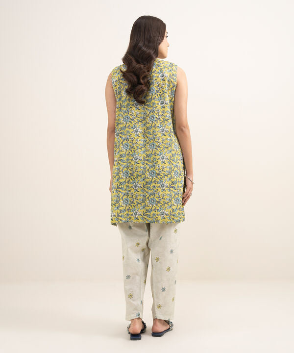 2 Piece - Embroidered Dobby Suit