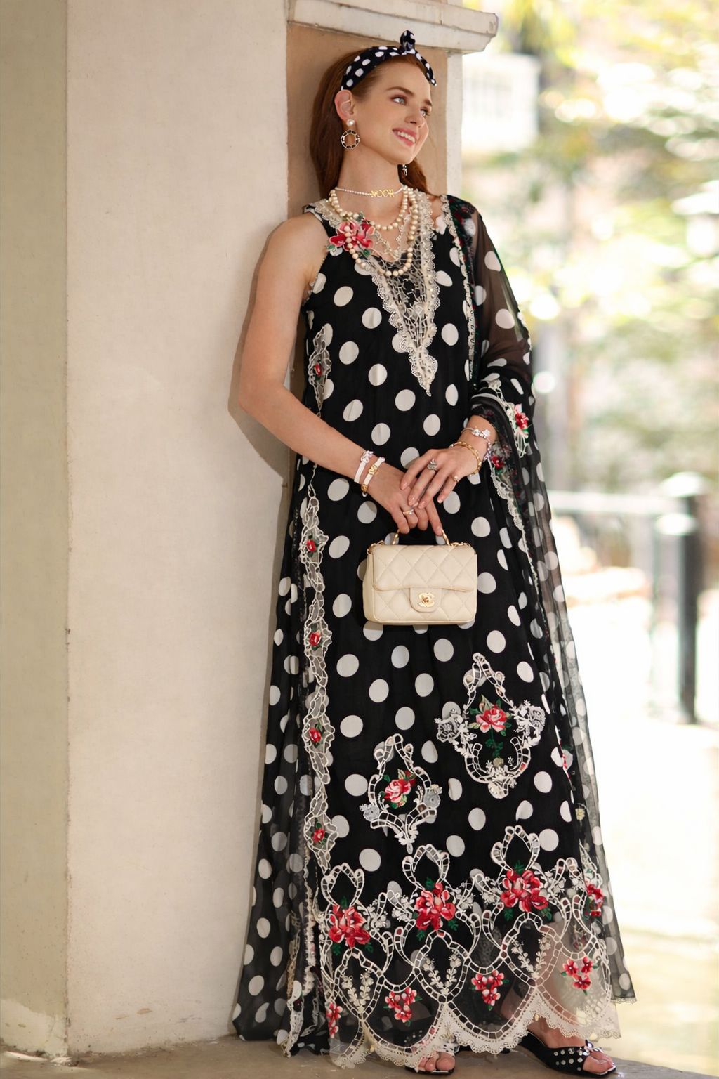 D4 - C- Monochrome Polka