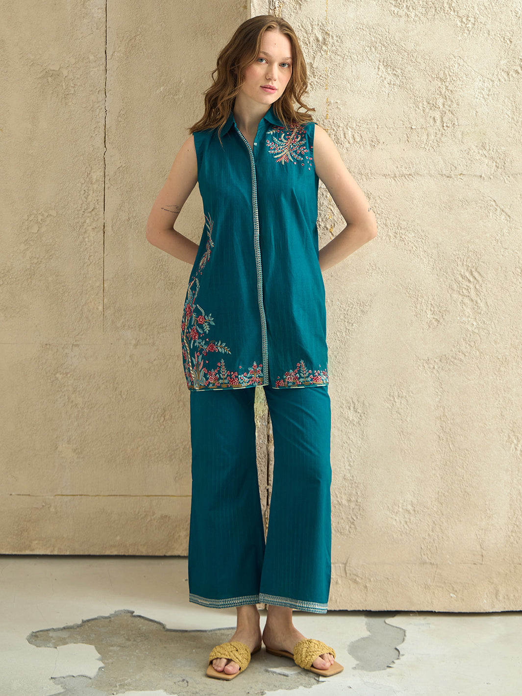 Lumira - Embroidered 2Pc Co-ords Set