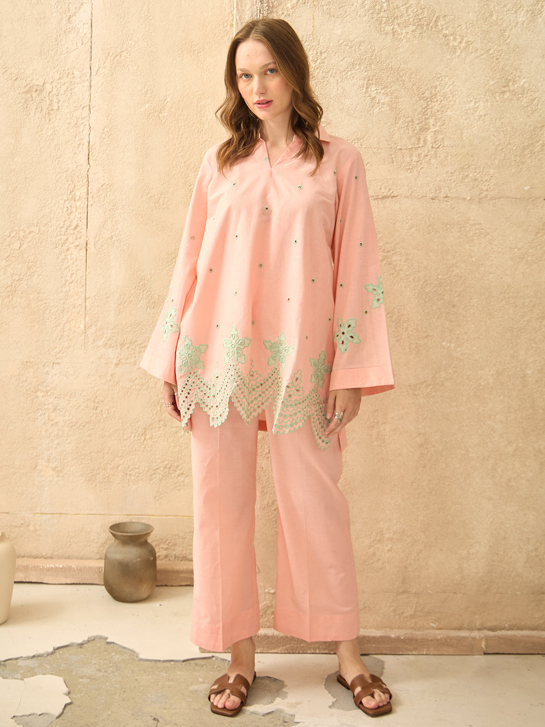 Serena - Embroidered 2Pc Co-ords Set