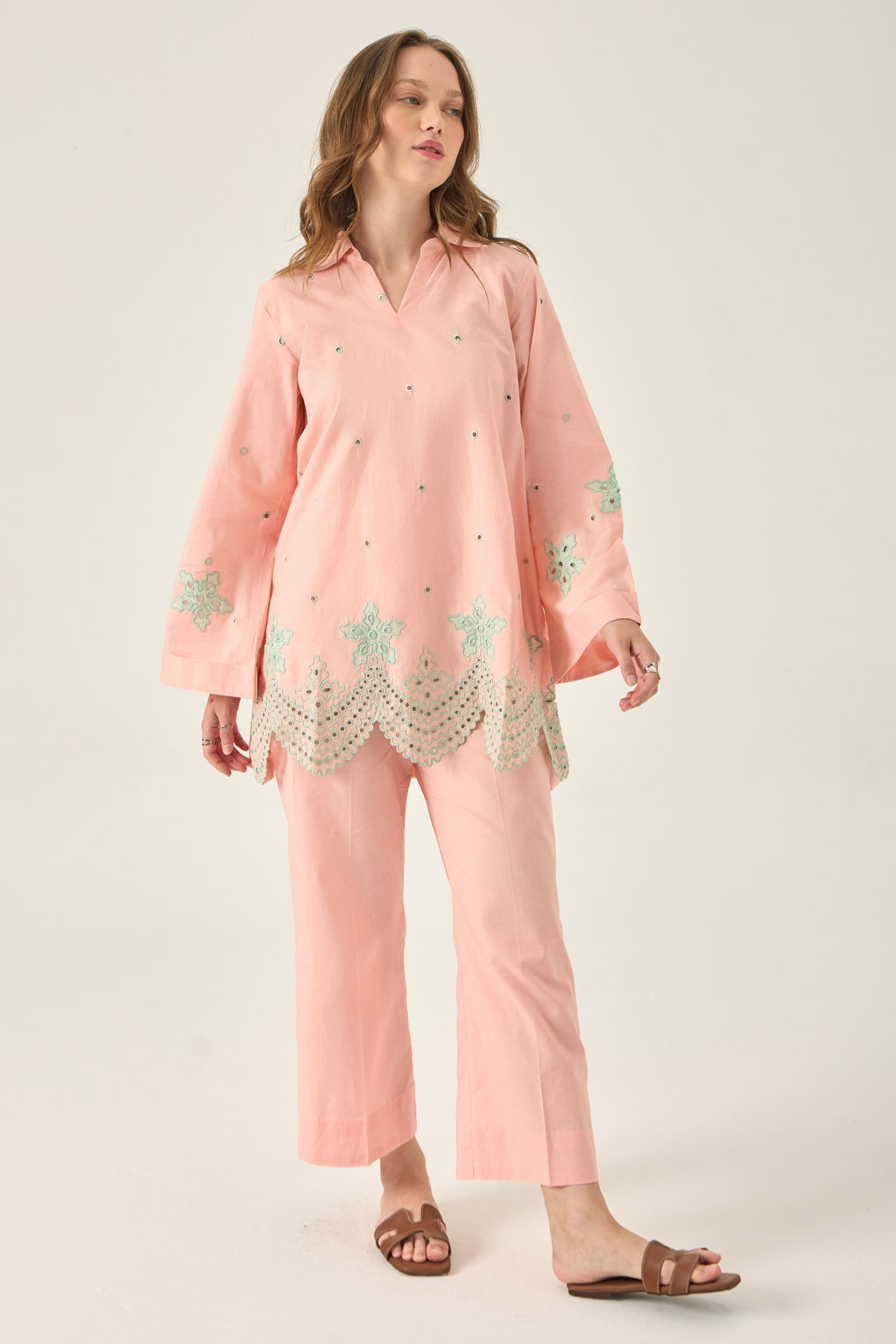 Serena - Embroidered 2Pc Co-ords Set