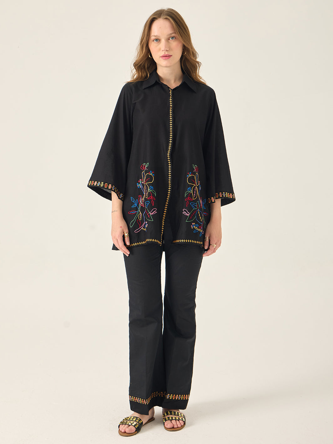 Elara - Embroidered 2Pc Co-ords Set