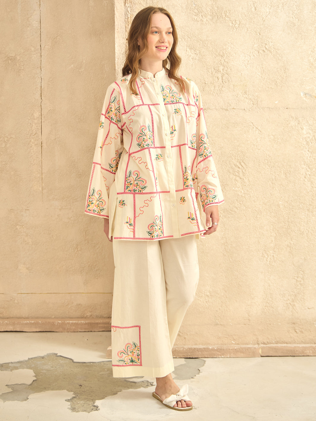 Suria - Embroidered 2Pc Co-ords Set