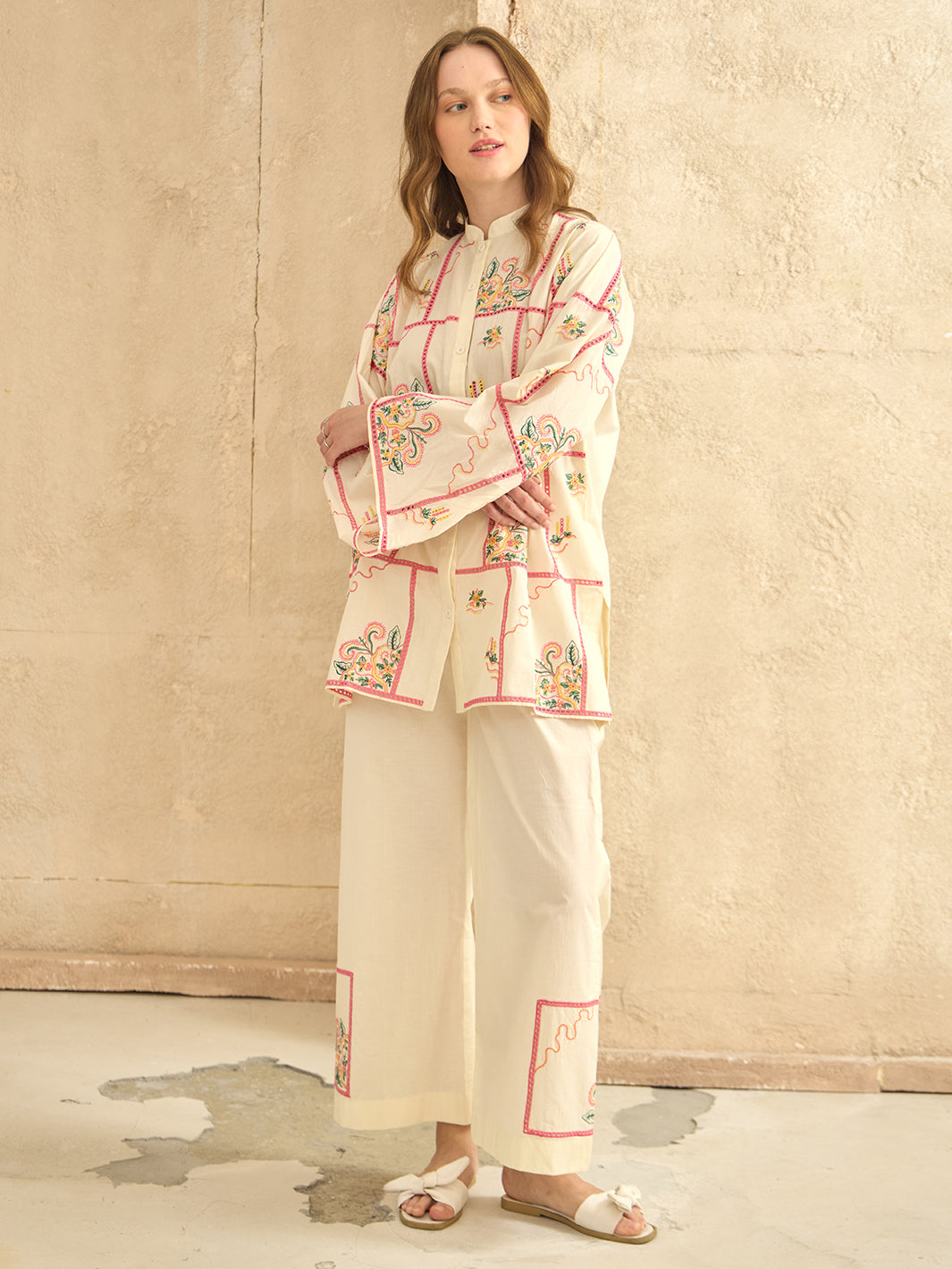 Suria - Embroidered 2Pc Co-ords Set