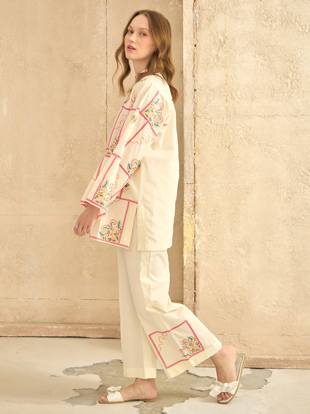 Suria - Embroidered 2Pc Co-ords Set