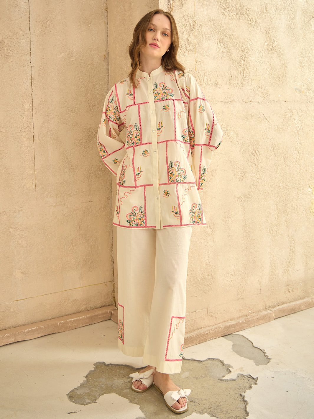 Suria - Embroidered 2Pc Co-ords Set