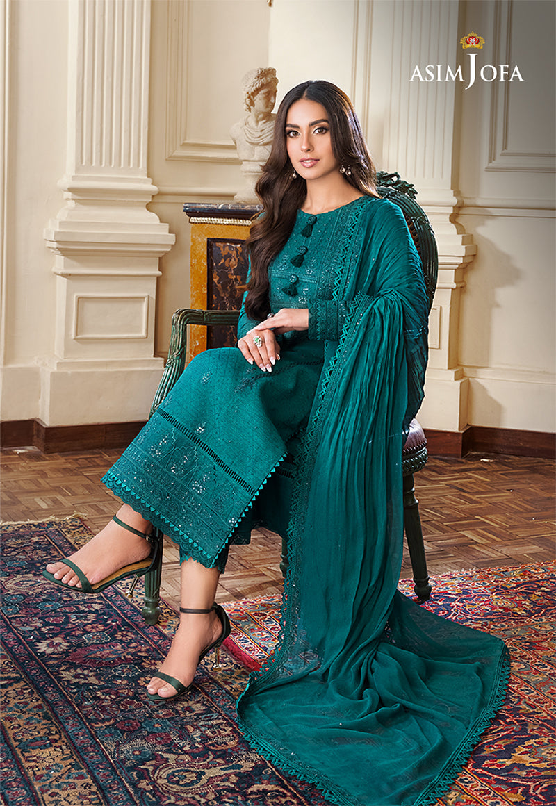 AJIM-15 EMBROIDERED SELF-JACQUARD 3 PCS