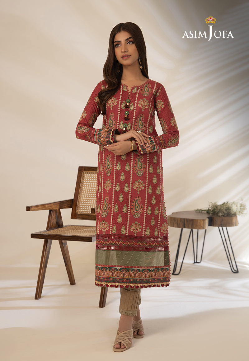 AJULN-20 Embroidered Net Unstitched 3 Pcs