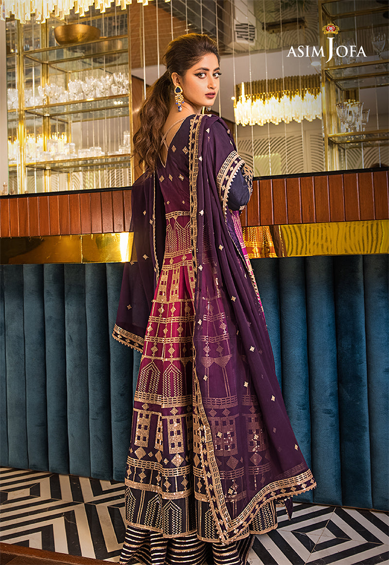 AJSE-11 EMBROIDERED CREPE SILK 3 PCS